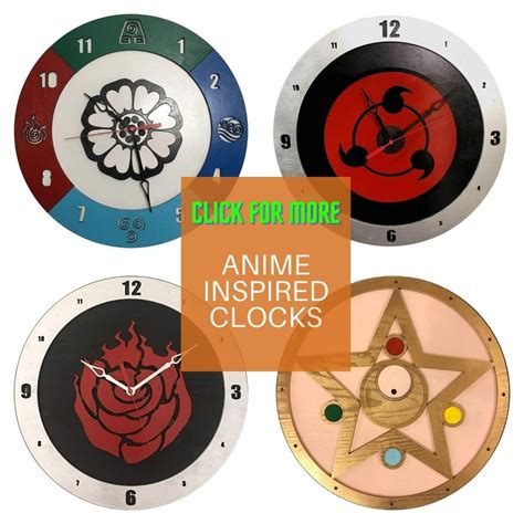 clock anime|anime clocks for women.